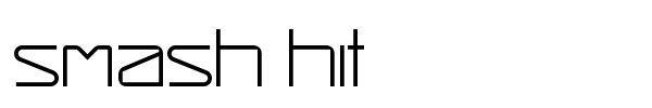 Smash Hit font preview